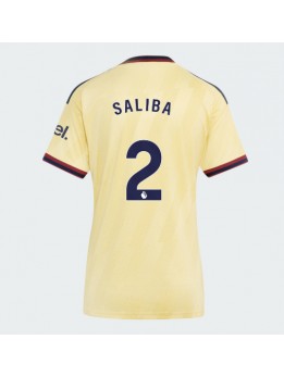 Arsenal William Saliba #2 Ausweichtrikot für Frauen 2026-27 Kurzarm Arsenal William Saliba #2 Ausweichtrikot für Frauen 2026-27 Kurzarm
